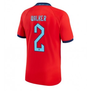 Anglia Kyle Walker #2 Koszulka Wyjazdowych MŚ 2022 Krótki Rękaw